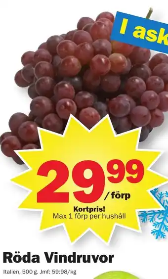Pekås Röda Vindruvor erbjuda