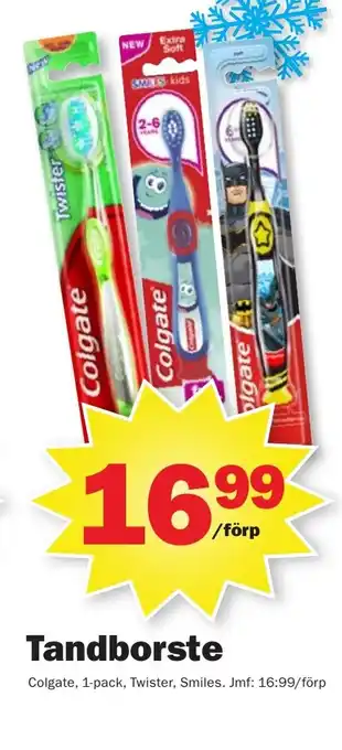 Pekås Tandborste Colgate erbjuda