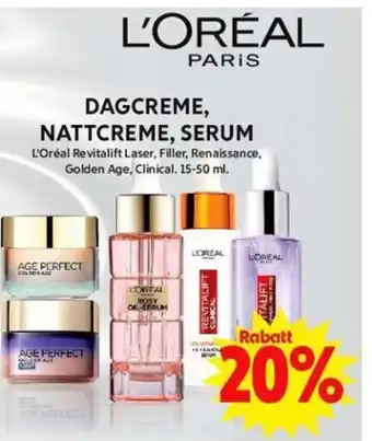 ICA Maxi DAGCREME, NATTCREME, SERUM erbjuda