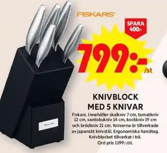 KNIVBLOCK MED 5 KNIVAR