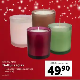 Lidl Doftljus i glas erbjuda