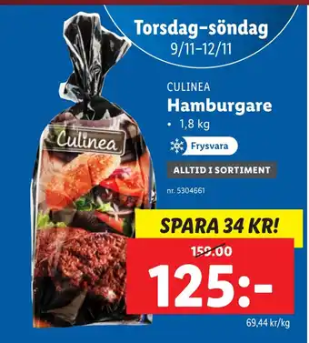 Lidl Hamburgare erbjuda