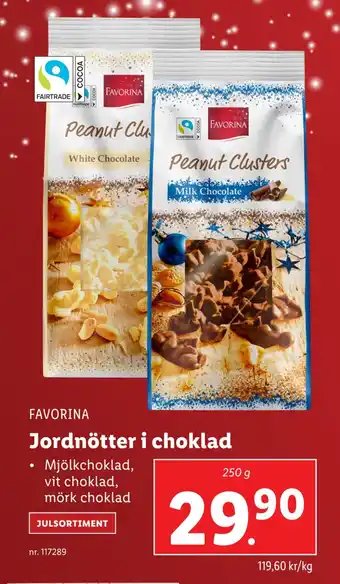 Lidl Jordnötter i choklad erbjuda