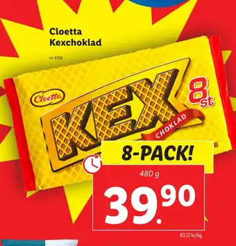 Lidl Cloetta kexchoklad erbjuda