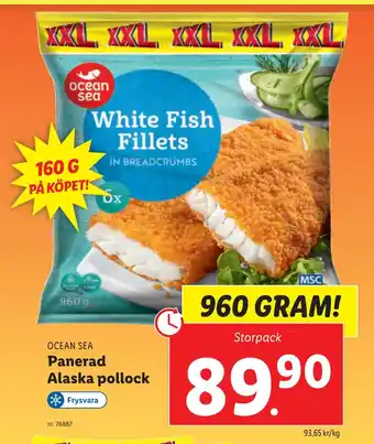 Lidl Panerad alaska pollock erbjuda