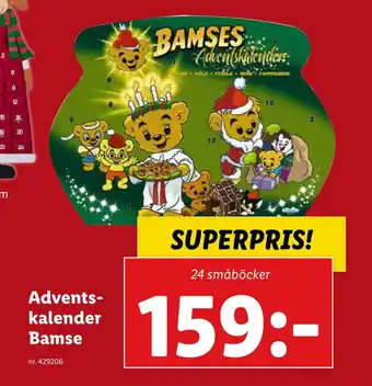 Adventskalender bamse