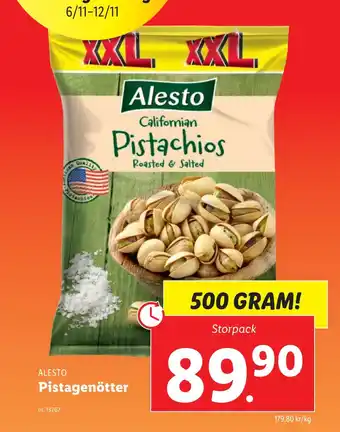 Lidl Pistagenötter erbjuda