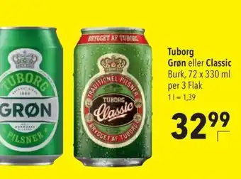 Citti Tuborg Grøn eller Classic erbjuda