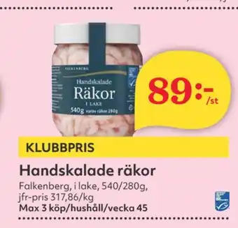 Hemköp Falkenberg seafood räkor erbjuda