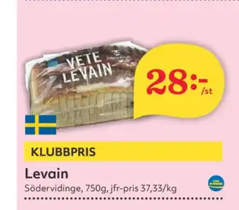 Hemköp Levain matbröd erbjuda