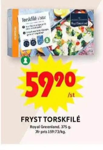 ICA Maxi Royal greenland torskfilé erbjuda