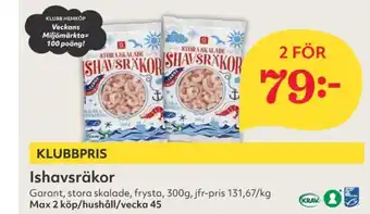 Hemköp Garant räkor erbjuda