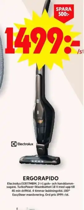 ICA Maxi Electrolux dammsugare erbjuda