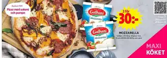 ICA Maxi Galbani mozzarella erbjuda