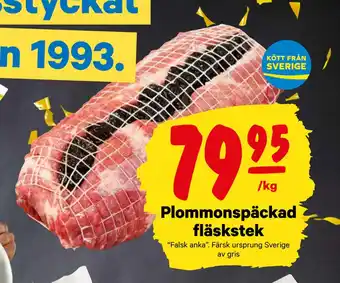 City Gross Plommonspäckad fläskstek erbjuda