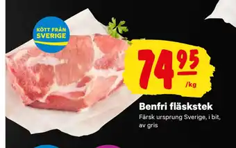 City Gross Benfri fläskstek erbjuda