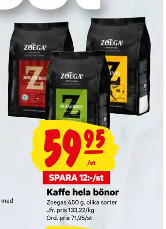 City Gross Kaffe hela bönor erbjuda