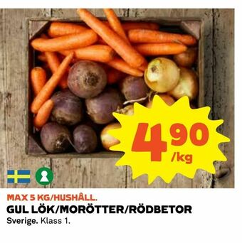 Coop Daglivs Gul lök/morötter/rödbetor erbjuda