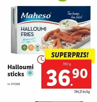 Lidl Halloumi sticks erbjuda