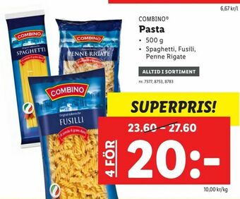 Lidl Pasta erbjuda