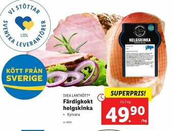 Lidl Färdigkokt helgskinka erbjuda