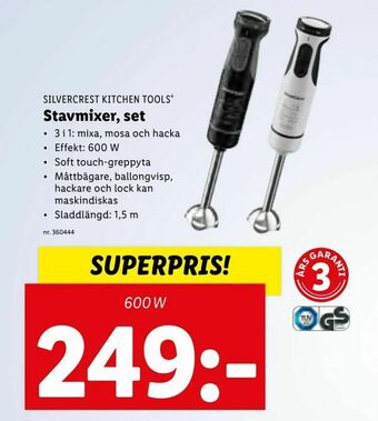 Lidl Stavmixer, set erbjuda