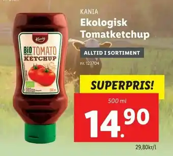 Lidl Ekologisk Tomatketchup erbjuda