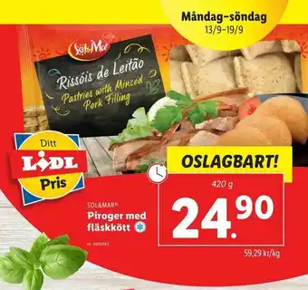 Piroger med fläskkött
