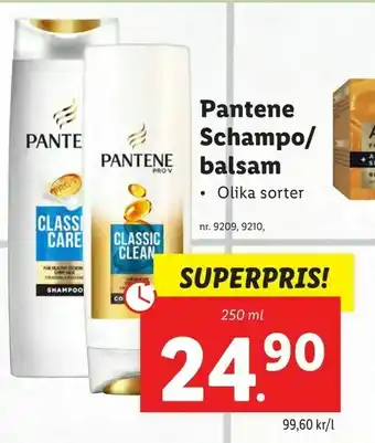 Lidl Pantene Schampo/ balsam erbjuda