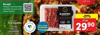 Lidl Färsk blandfärs erbjuda
