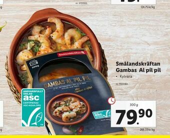 Lidl Smålandskräftan Gambas Al pil pil erbjuda