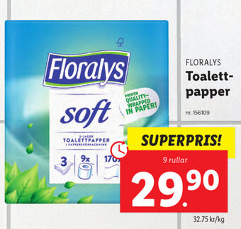 Lidl Floralys Toalettpapper erbjuda