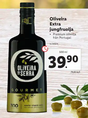 Lidl Oliveira Extra jungfruolja 500ml erbjuda