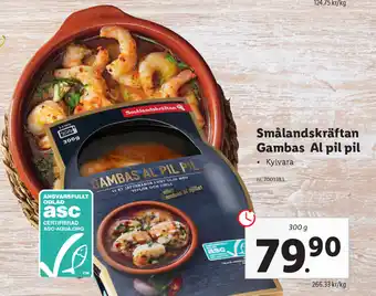 Lidl Smålandskräftan Gambas Al pil pil 300g erbjuda