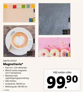 Lidl United Office Magnettavla erbjuda