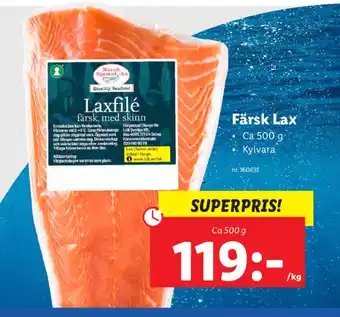 Lidl Färsk Lax 500g erbjuda
