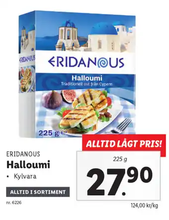 Lidl Eridanous Halloumi 225g erbjuda