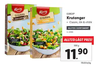 Lidl Kania Krutonger 100g erbjuda