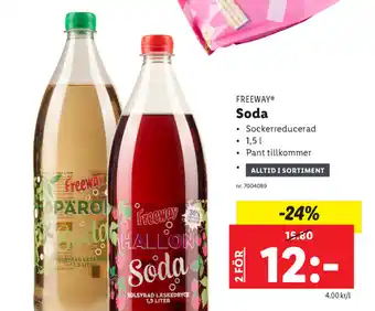 Lidl Freeway Soda 1,5l erbjuda