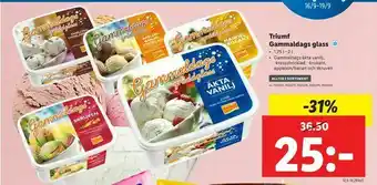 Lidl Triumf Gammaldags glass erbjuda