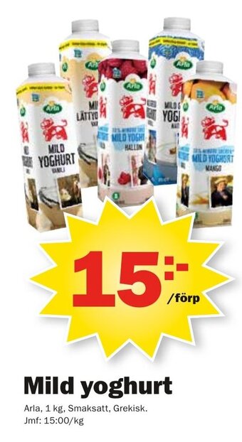 Pekås Mild Yoghurt Arla 1 kg erbjuda