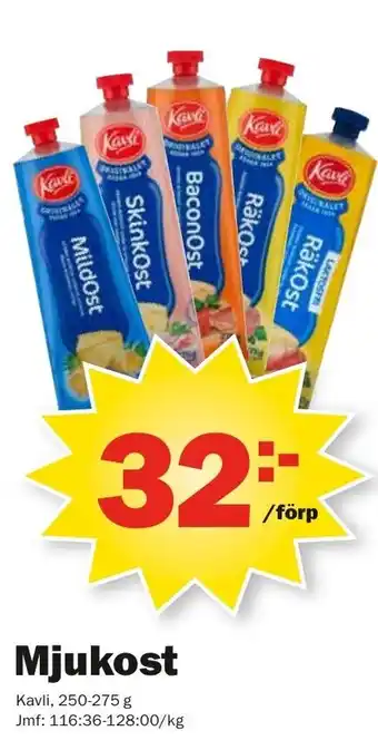 Pekås Mjukost Kavli 250-275 g erbjuda