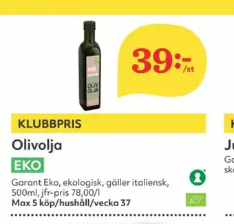 Hemköp Garant Olivolja erbjuda