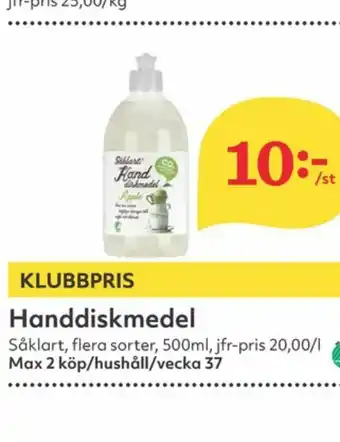 Hemköp Garant Såklart Handdiskmedel erbjuda