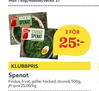 Hemköp Findus Grönsaker erbjuda