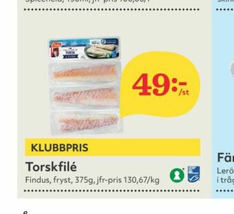 Hemköp Findus Torskfilé erbjuda