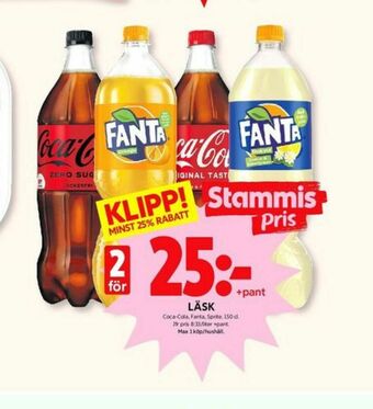 ICA Kvantum Coca Cola Läskedryck erbjuda