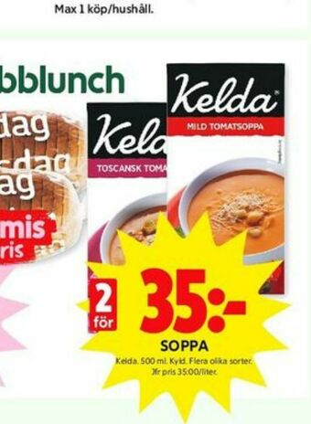 ICA Kvantum Kelda Soppor erbjuda