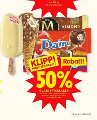 ICA Kvantum GB Glace Procent erbjuda