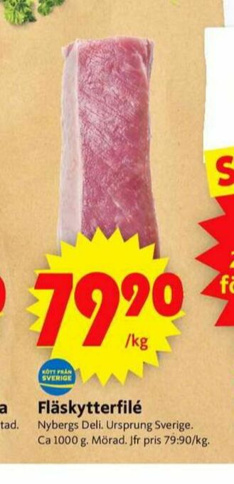 ICA Supermarket Nybergs Deli Fläskytterfilé erbjuda